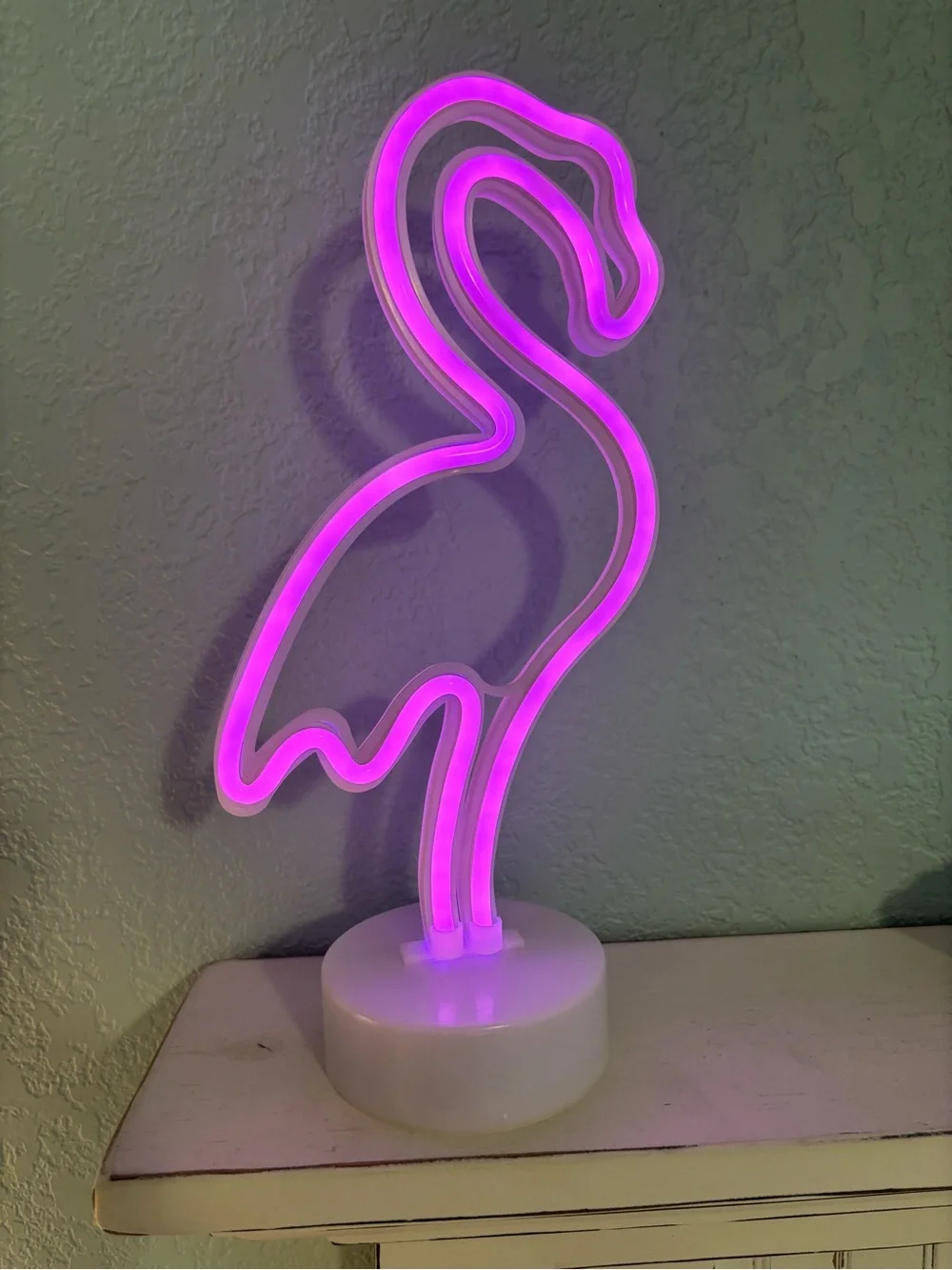 LED Table Lamp Pink Neon Flamingo
